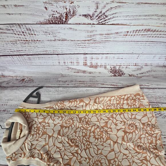 Anthropologie Meadow Rue Sleeveless Rose Turtleneck Top M Lightweight Stretchy - Picture 11 of 14